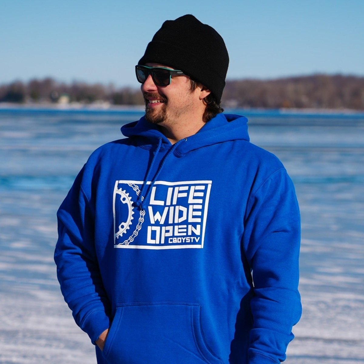 Blue Chain & Sprocket Hoodie