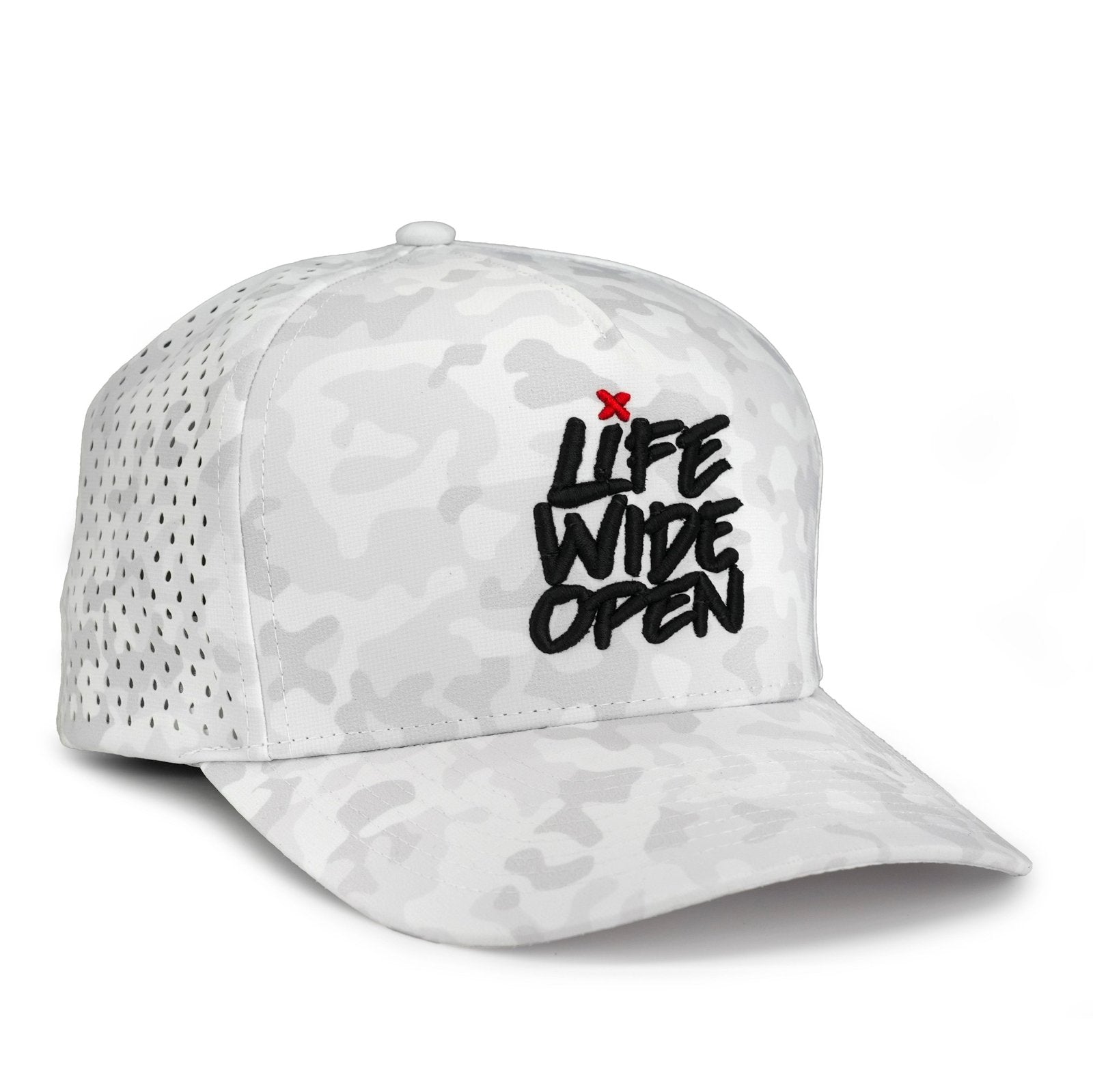 White Camo 3D LWO Performance Hat