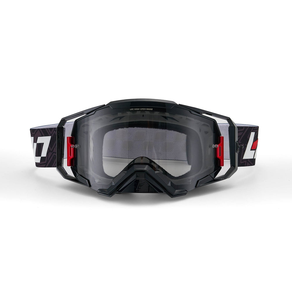 LWOGear Core Black Moto Goggles