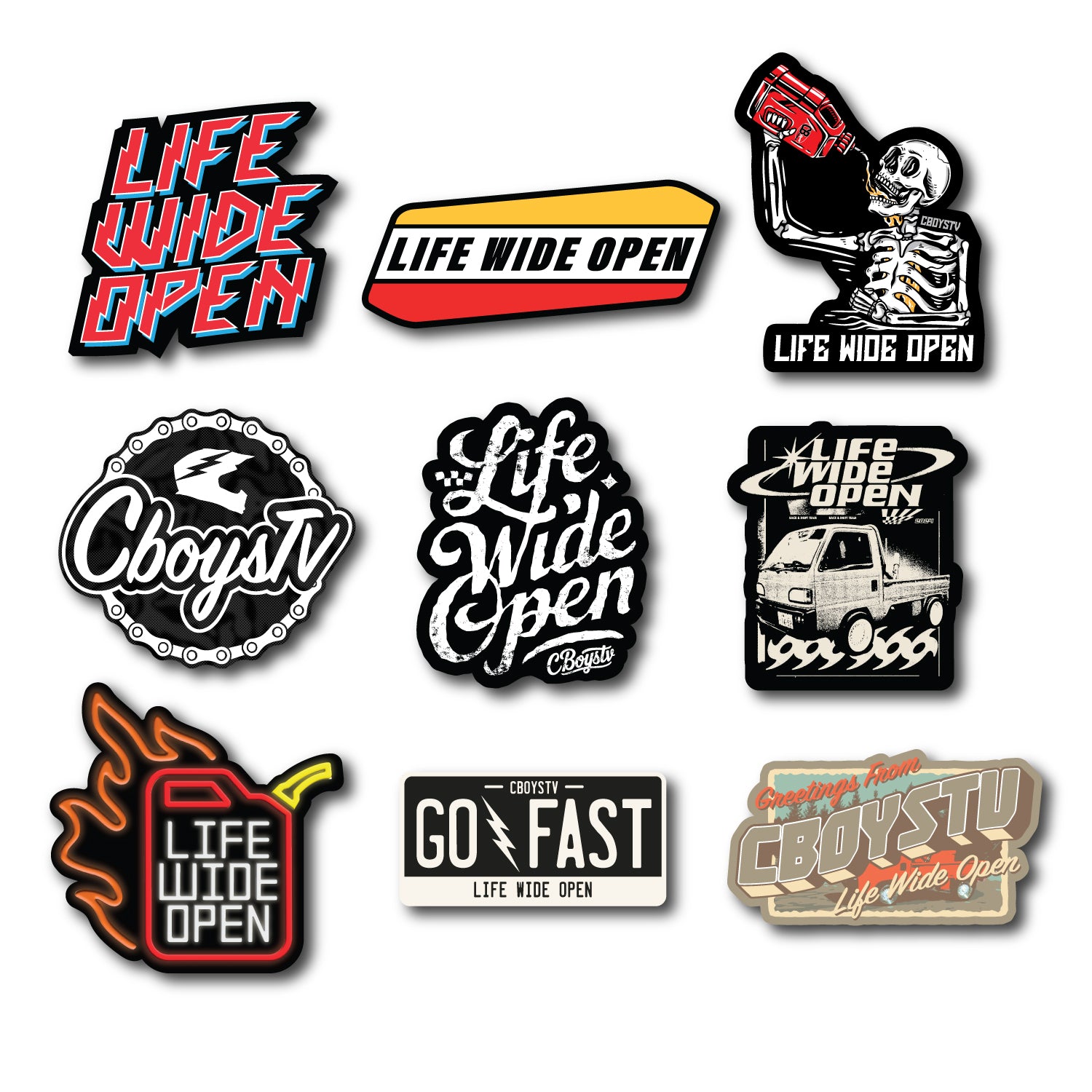 Go Fast Sticker Pack