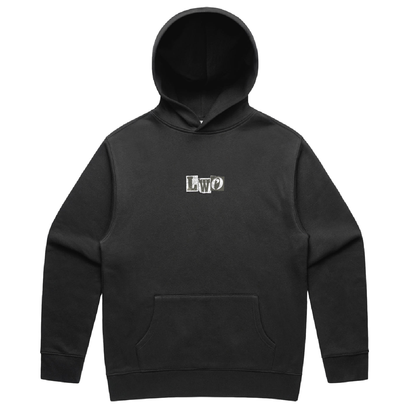Greyscale Ransom Note Hoodie
