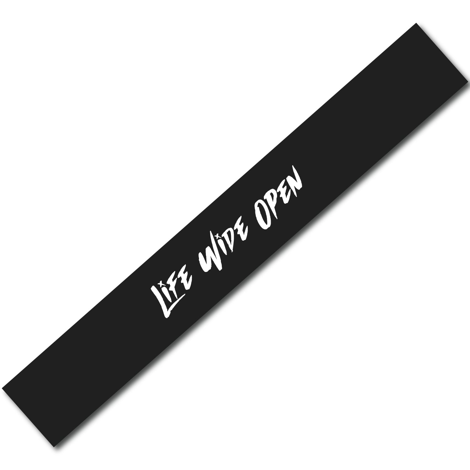 Windshield Banner - Life Wide Open Sketched