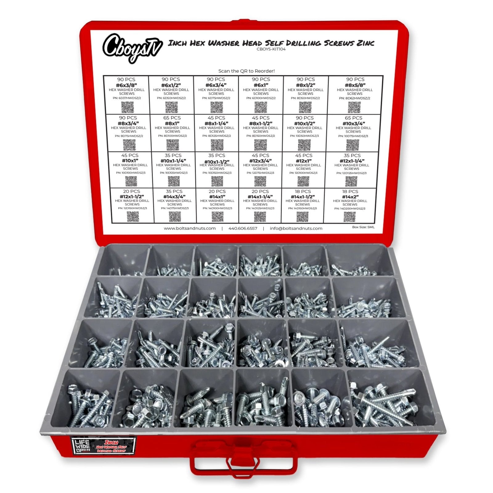 Inch Hex Washer Head Self Drilling Screws