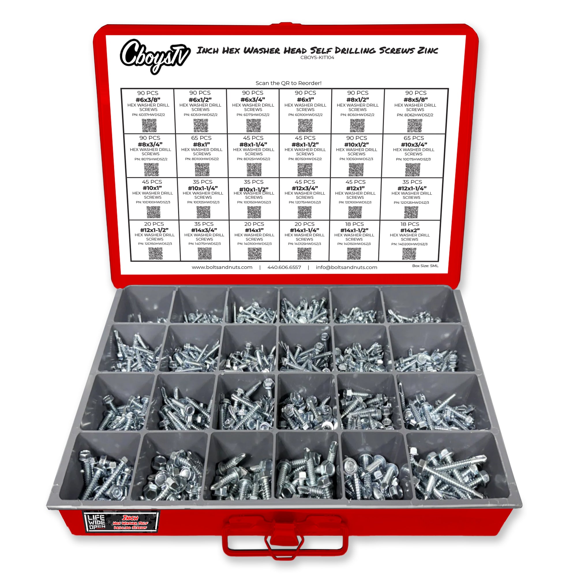 Inch Hex Washer Head Self Drilling Screws