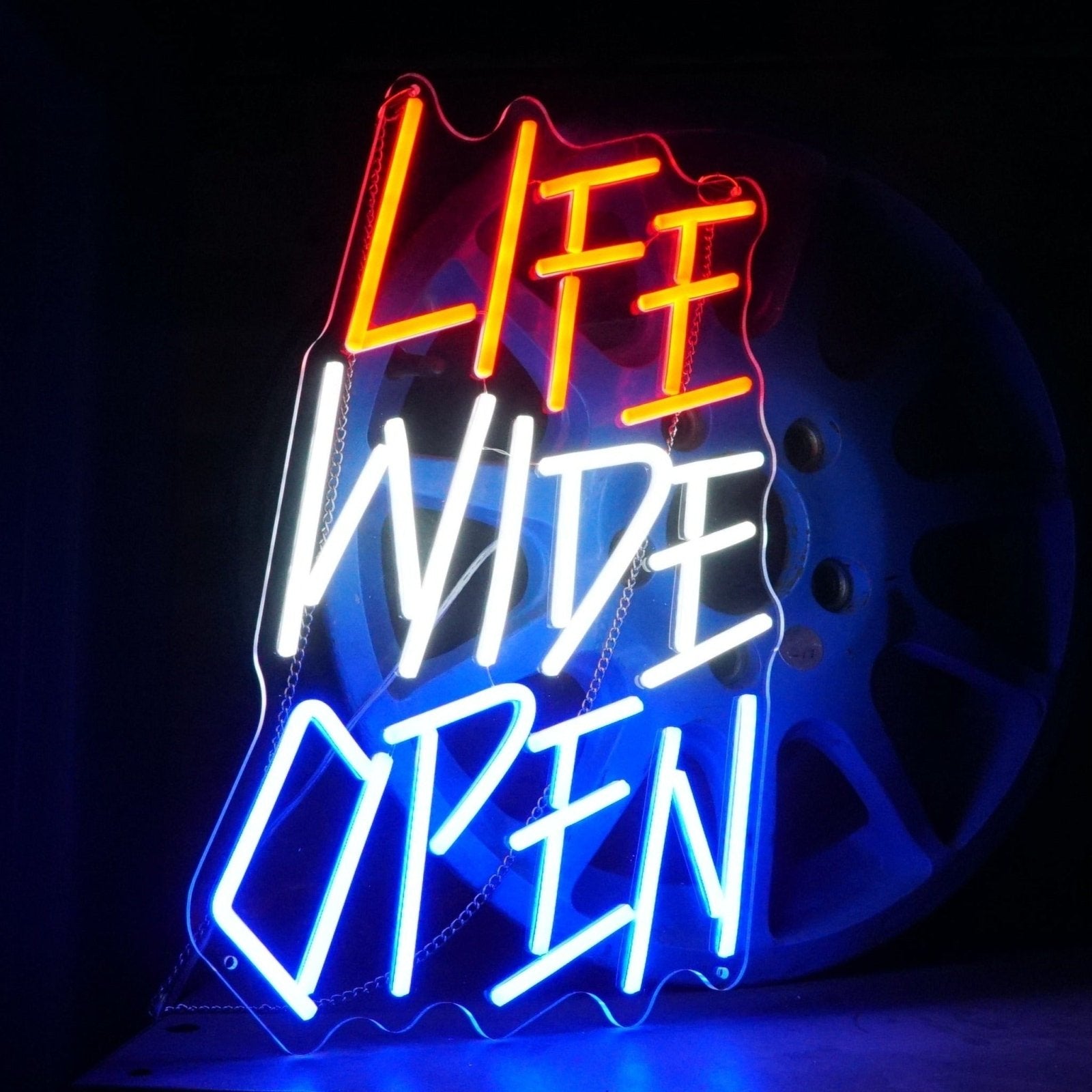 LED Life Wide Open Sign