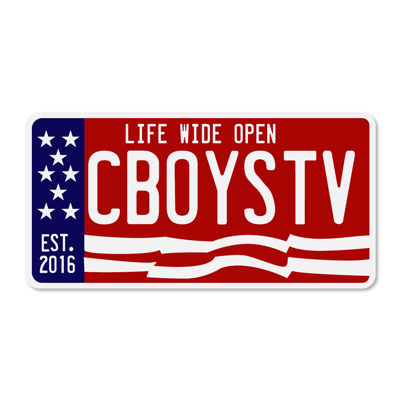 RWB CboysTV License Plate