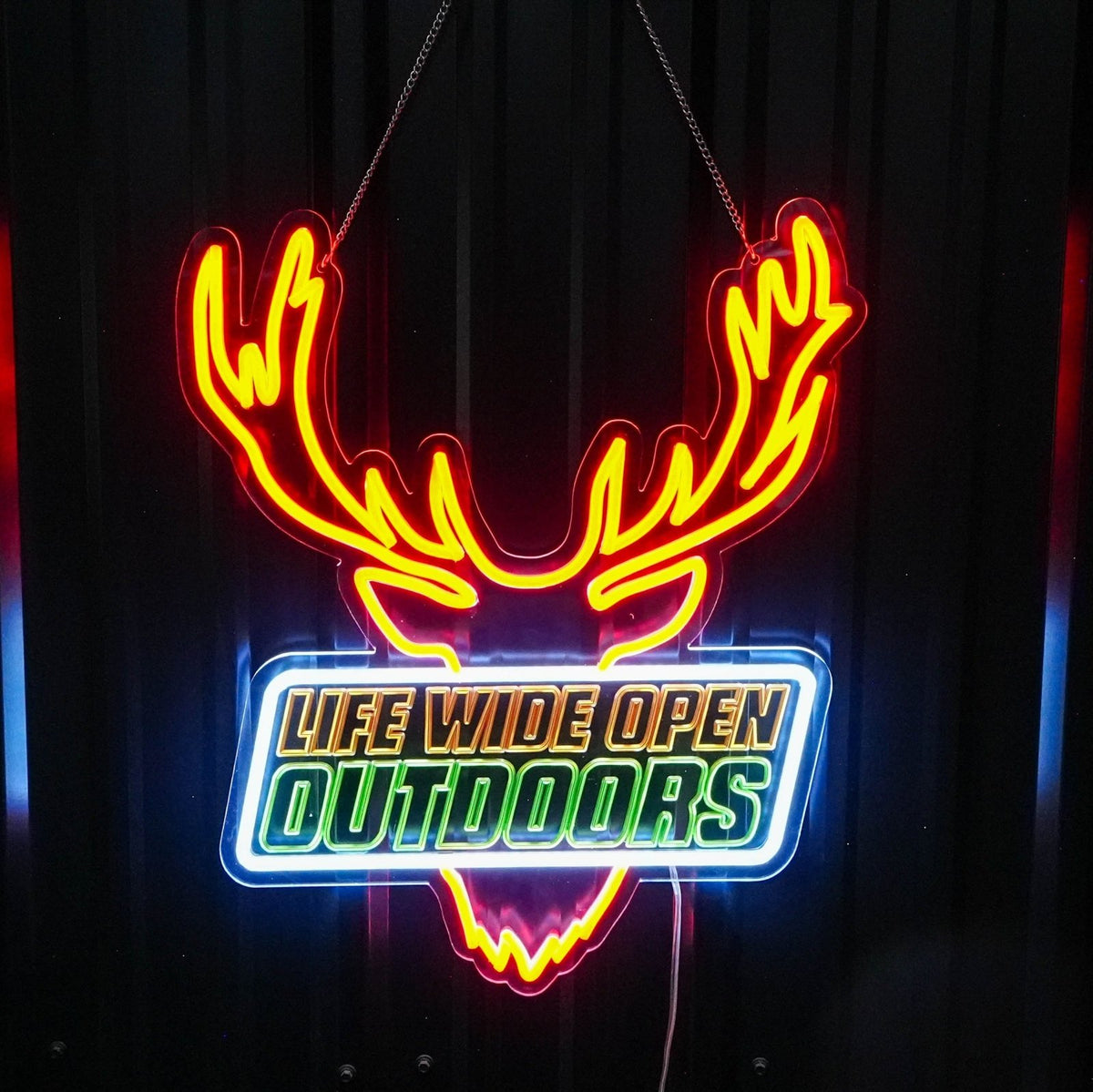 LED Hunting Camp Sign