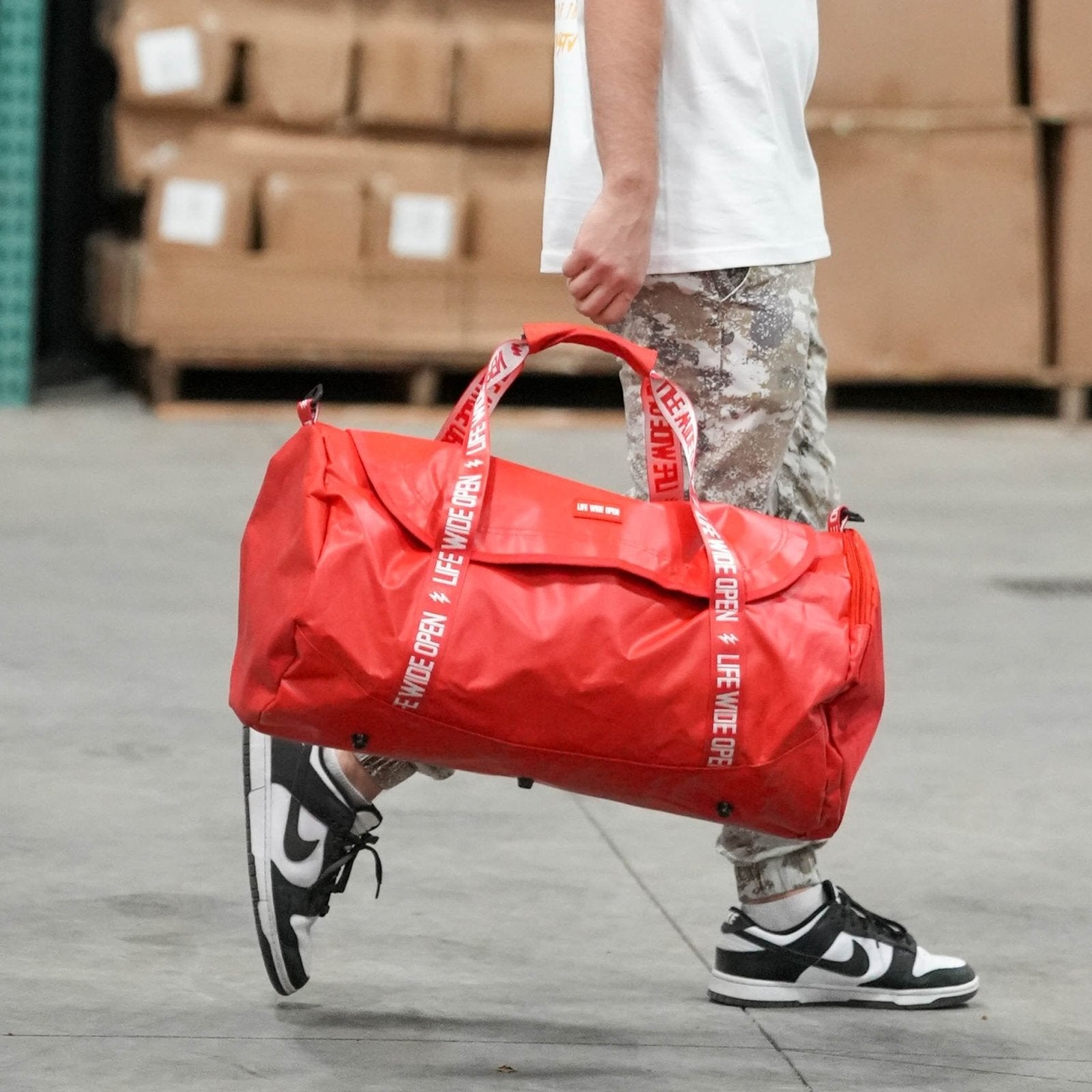 Red Duffel Bag