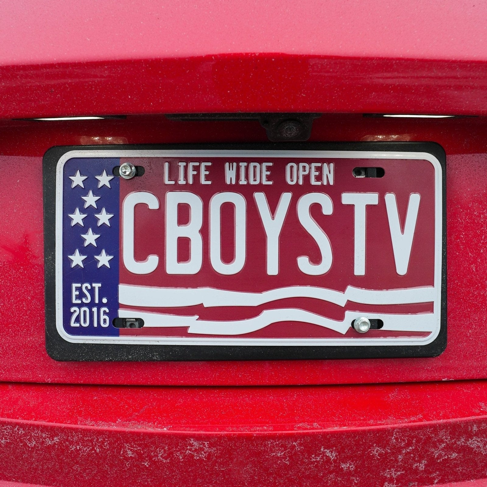 RWB CboysTV License Plate