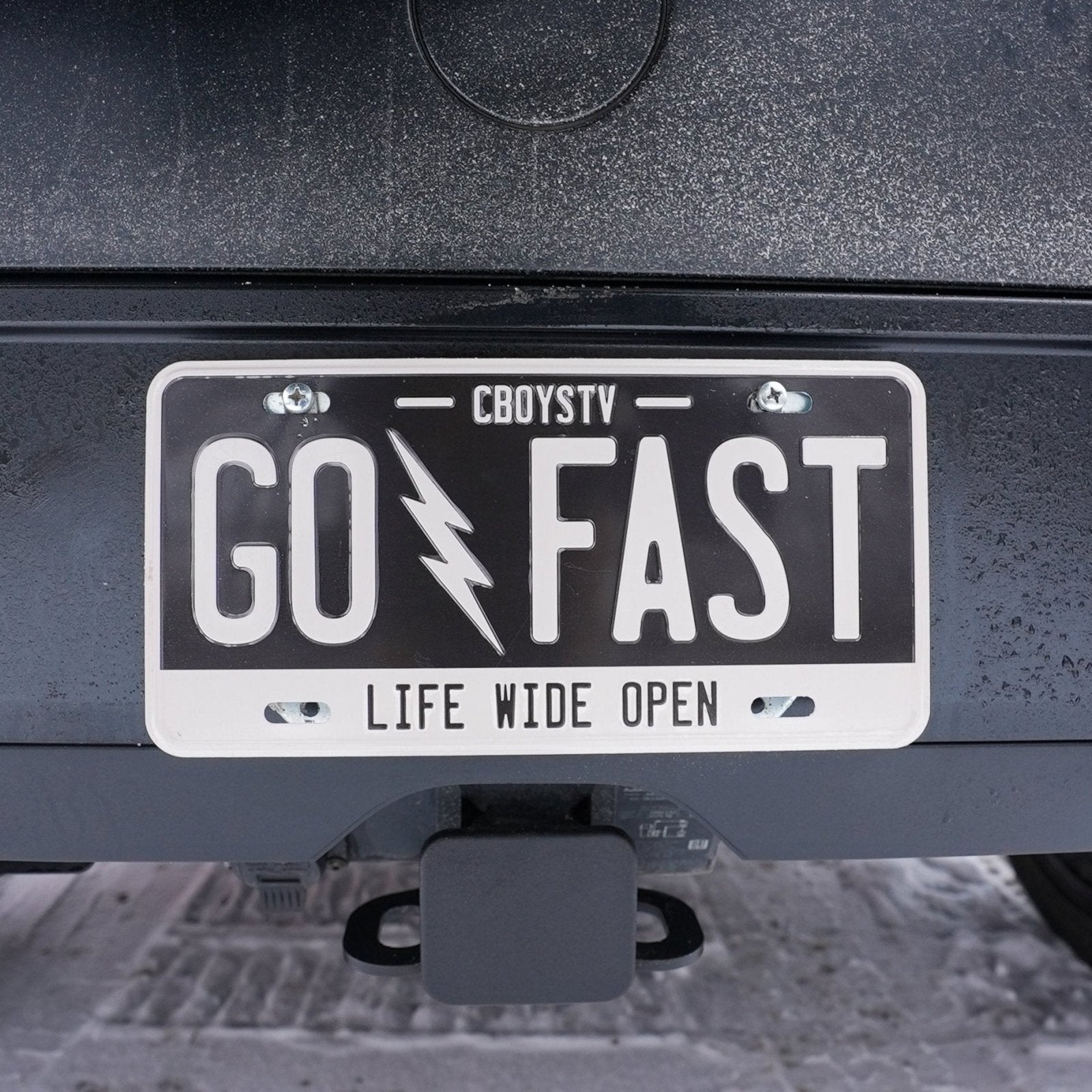 Go Fast License Plate