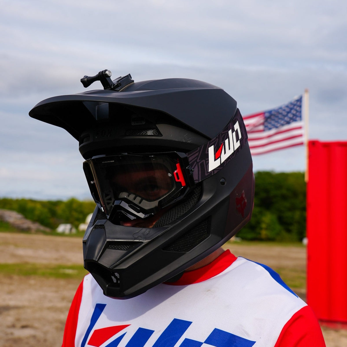 LWOGear Core Black Moto Goggles