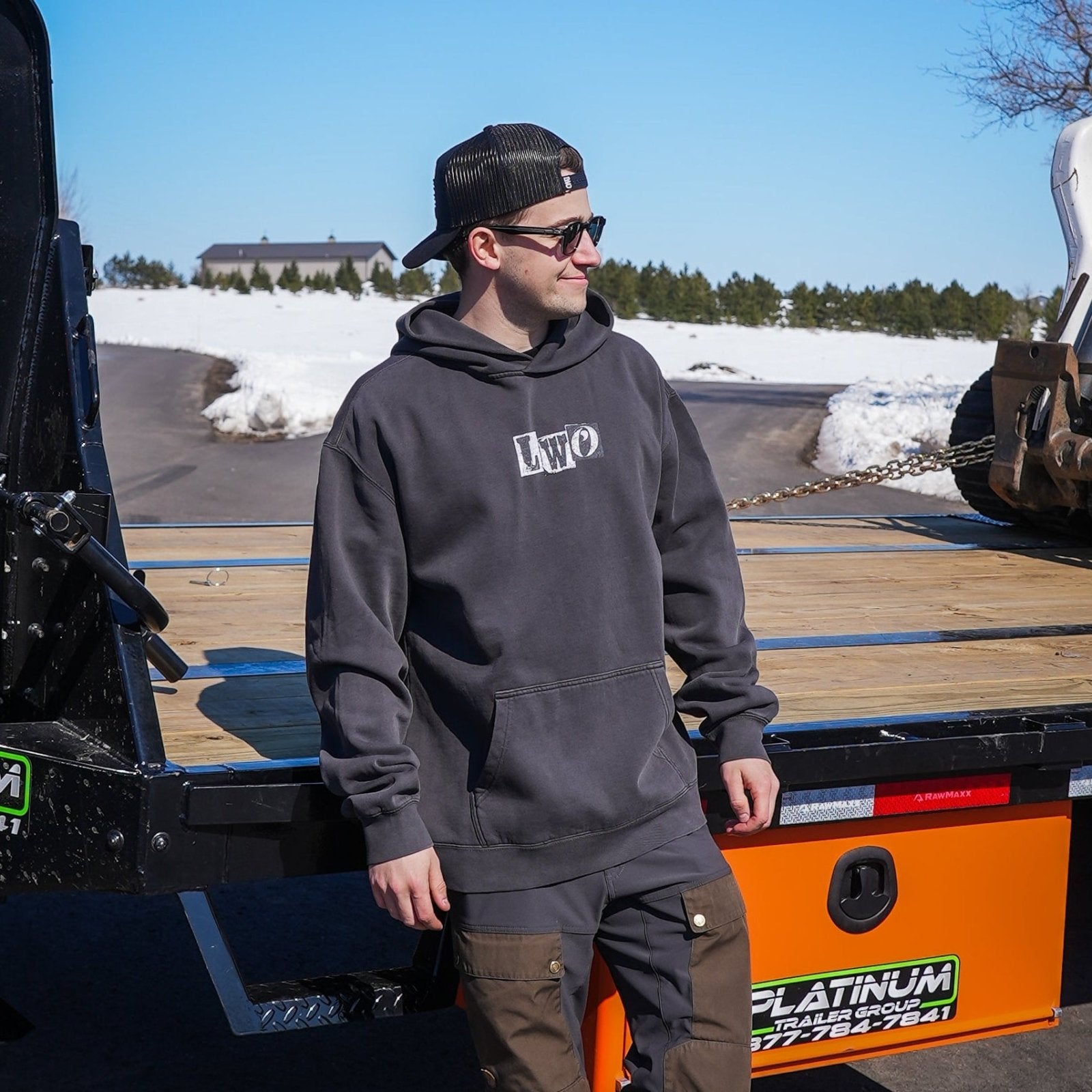 Greyscale Ransom Note Hoodie