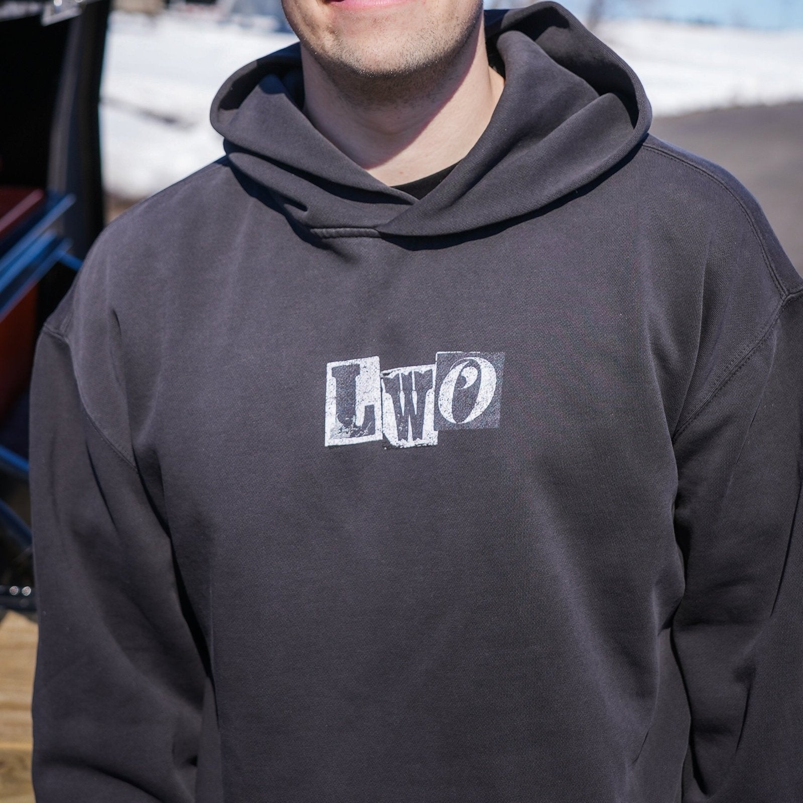 Greyscale Ransom Note Hoodie