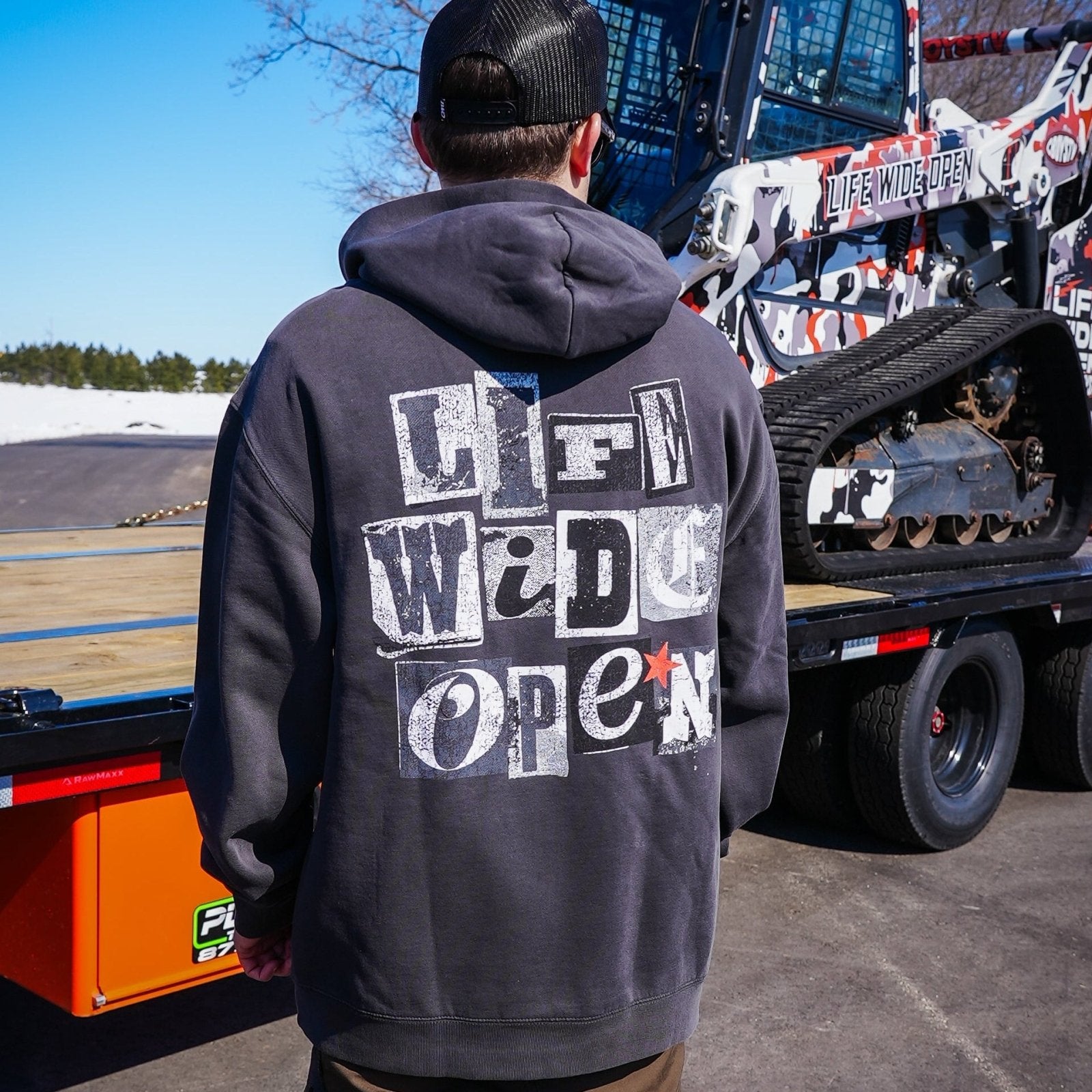 Greyscale Ransom Note Hoodie