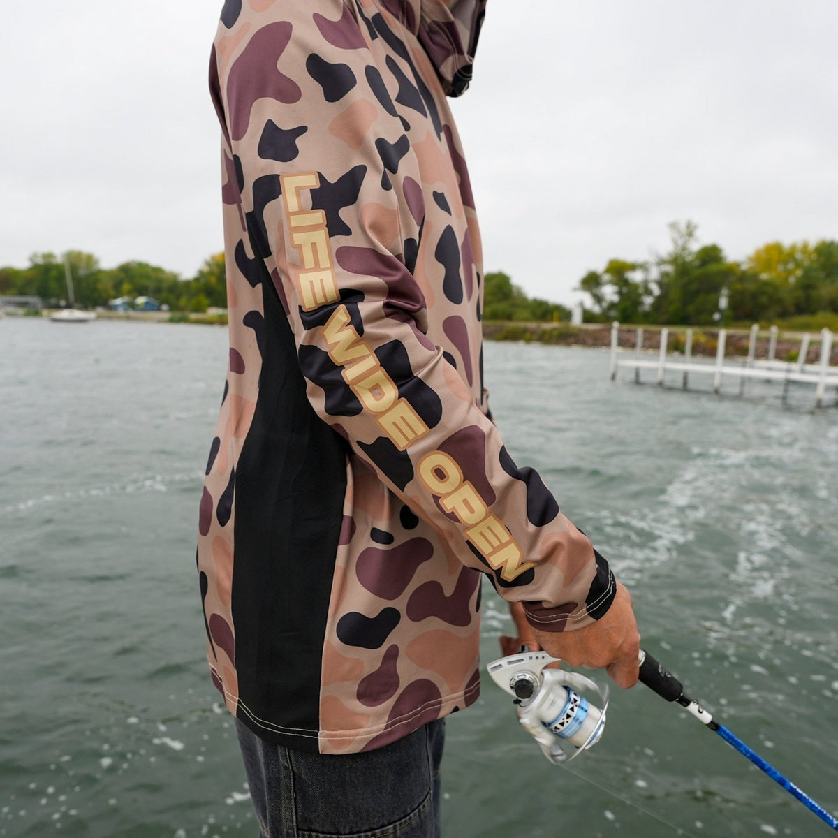 Duck Camo Lightweight Fishing Hoodie