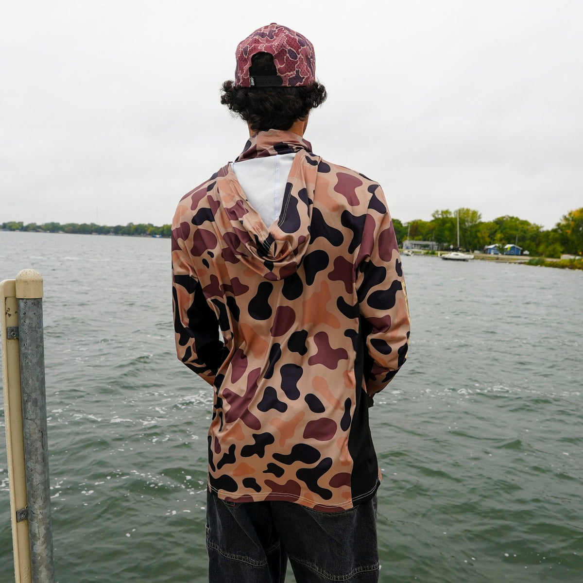 Duck Camo Lightweight Fishing Hoodie
