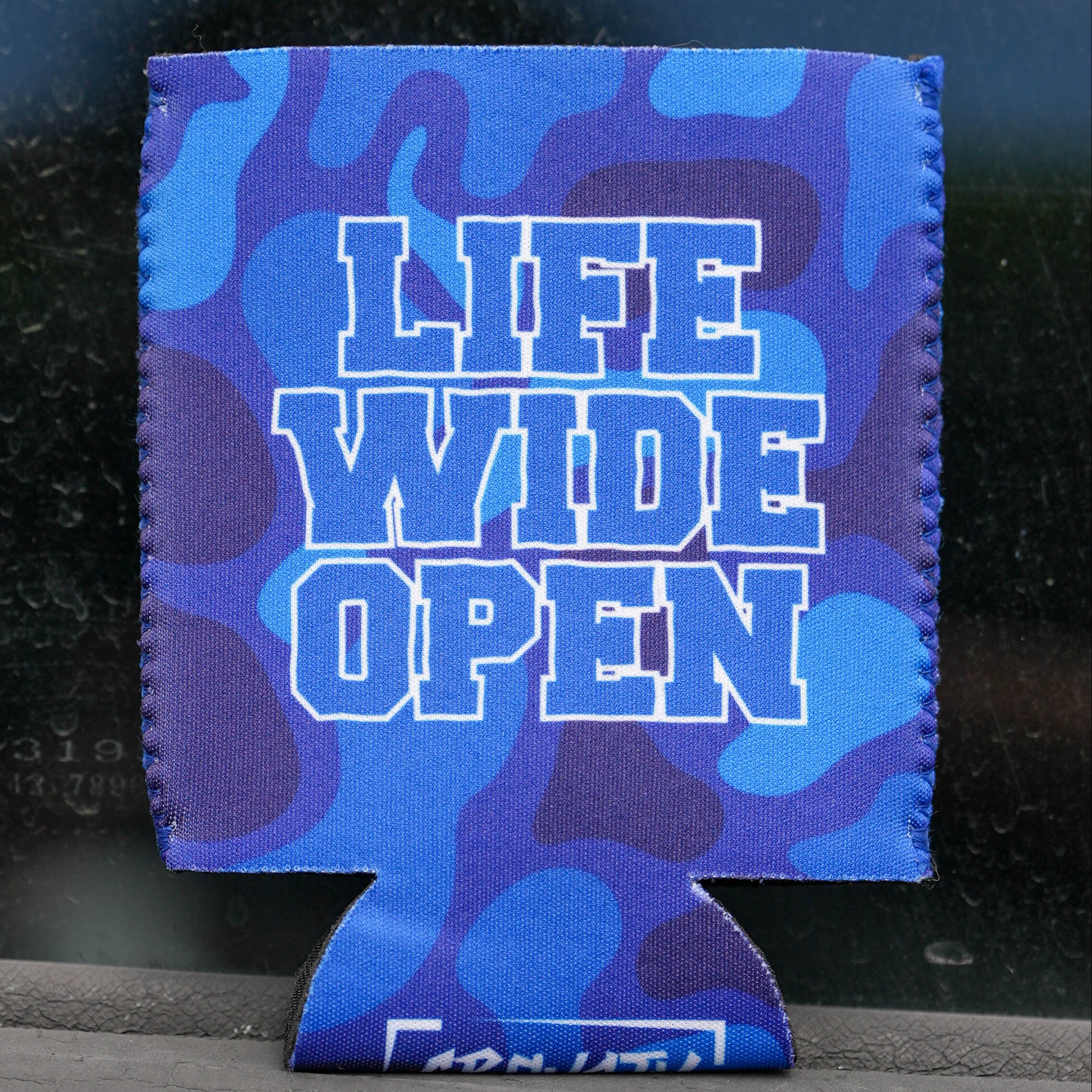 Blue Camo Can Koozie