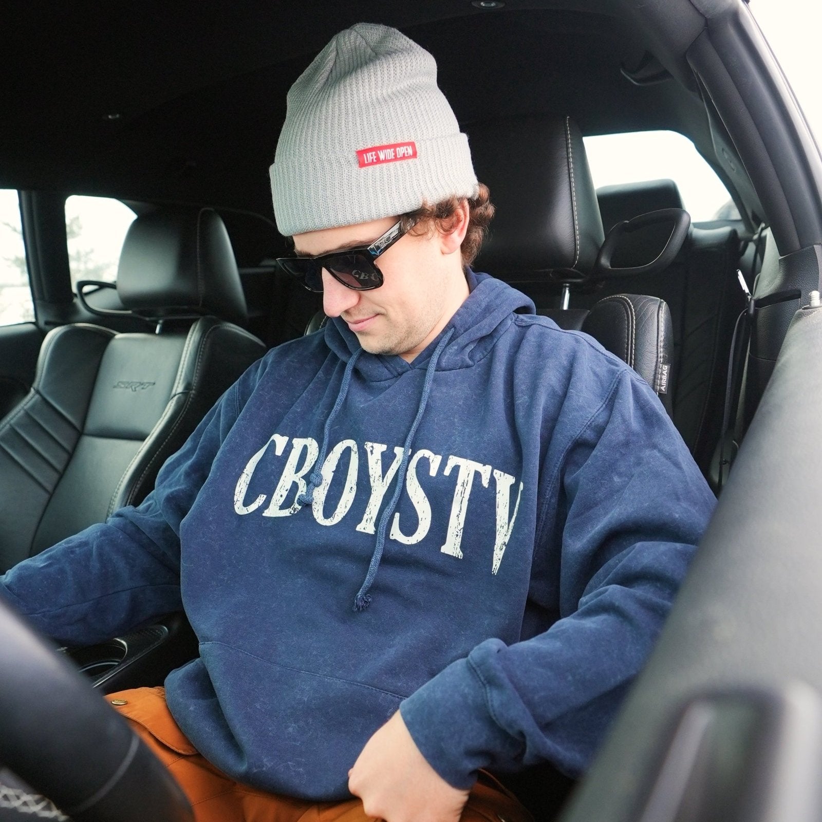 Gray Ribbed Void Beanie