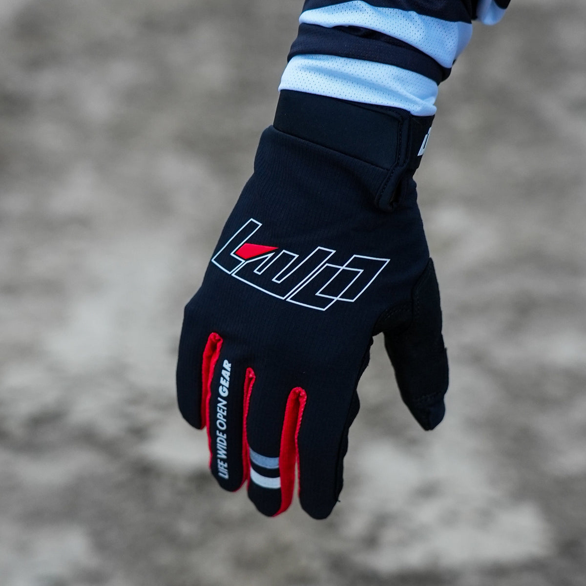 LWOGear Core Black Moto Gloves