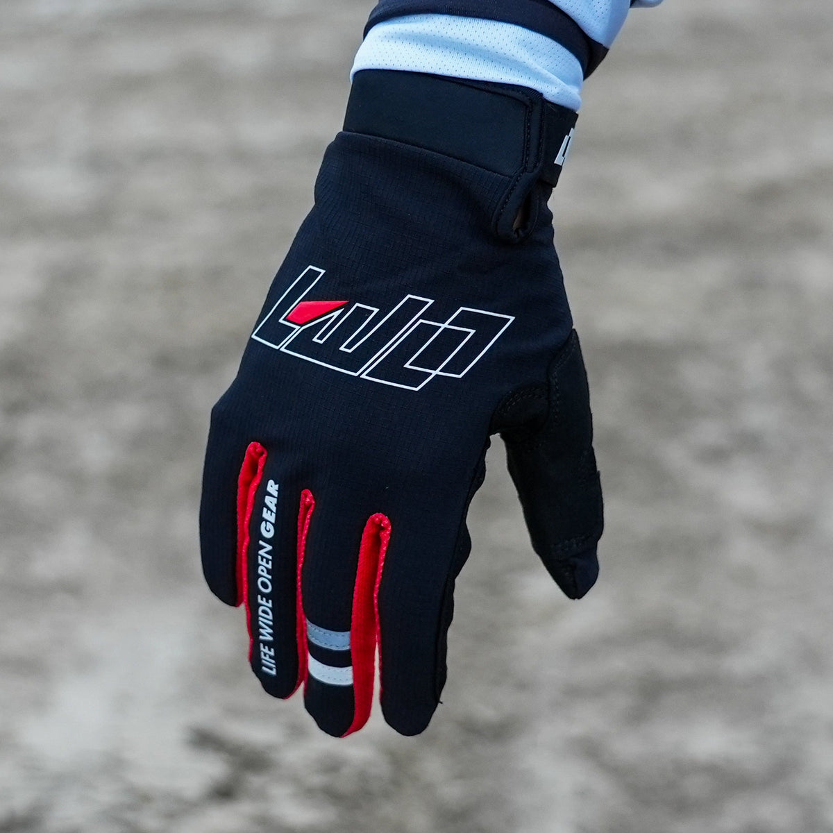 LWOGear Core Black Moto Gloves