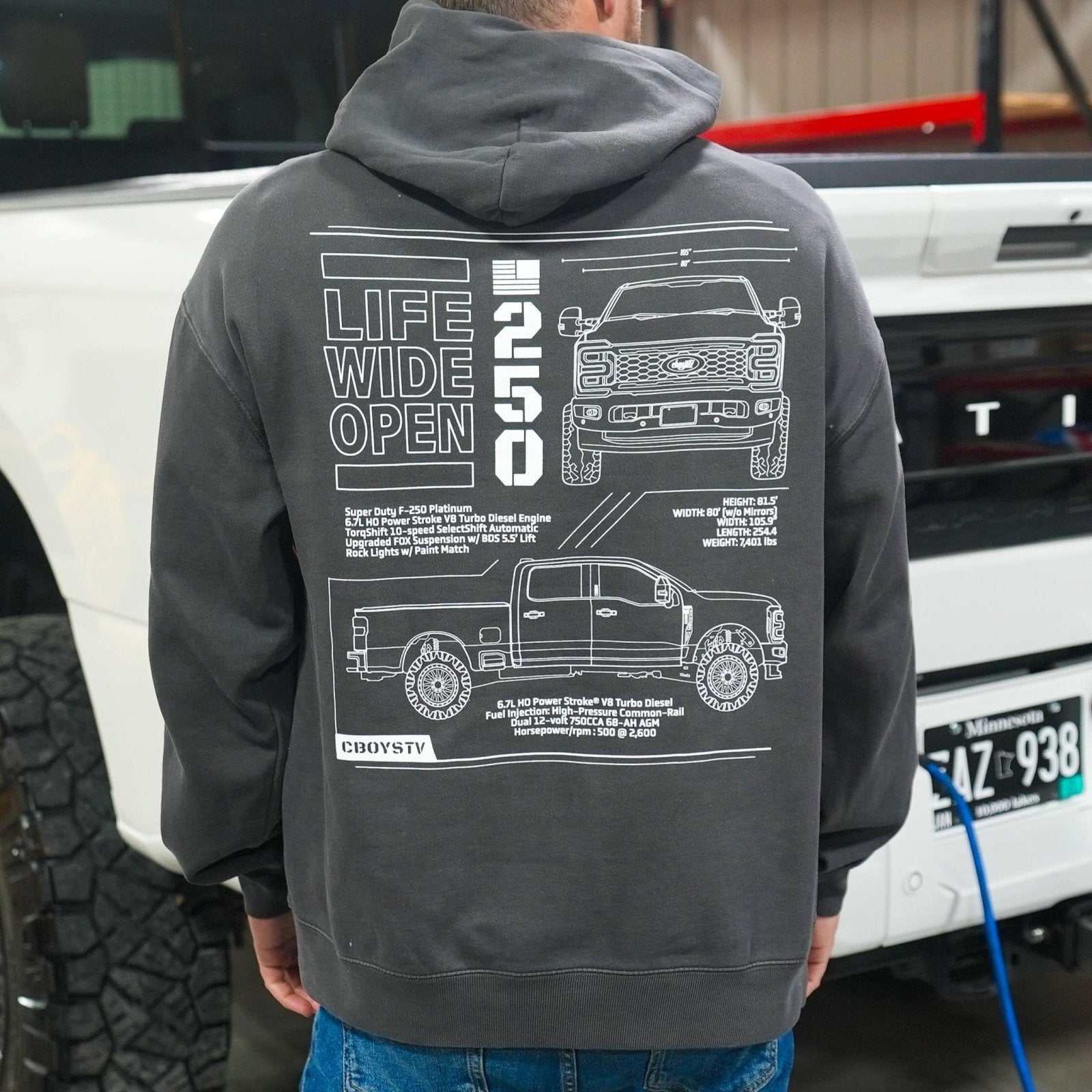 F250 Tech Spec Hoodie