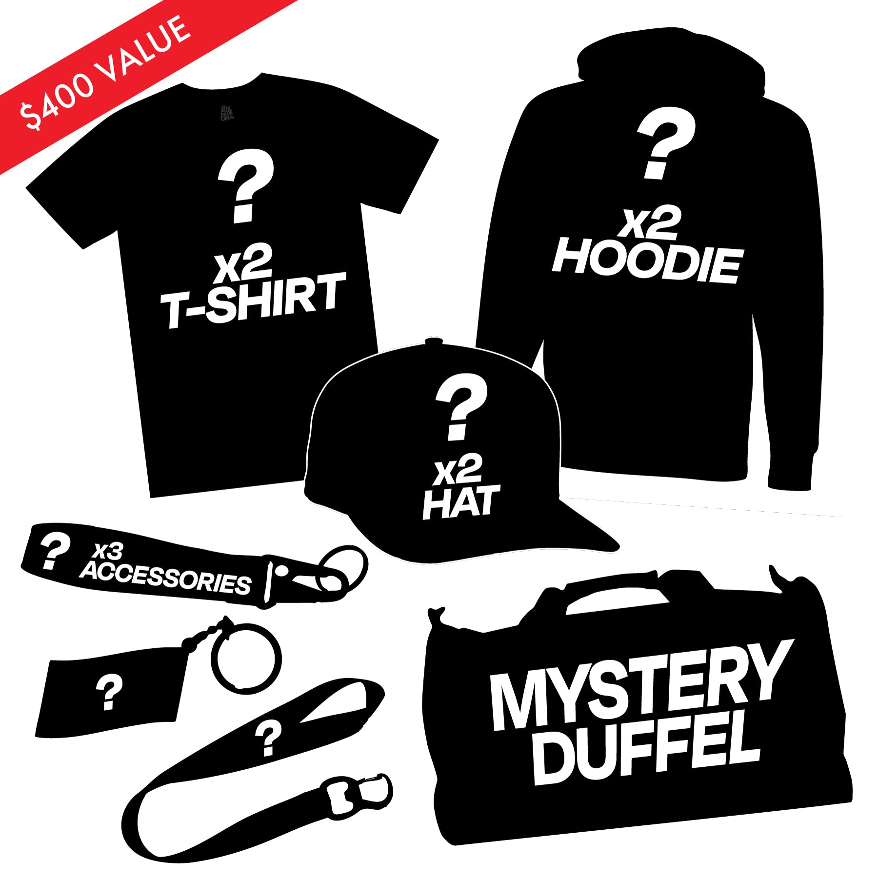 Wide Open Mystery Mega Duffel
