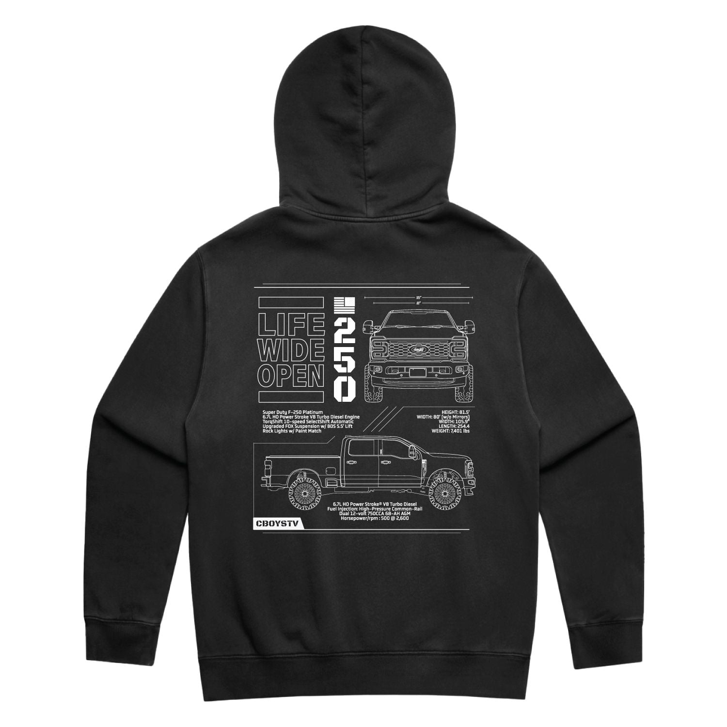 F250 Tech Spec Hoodie