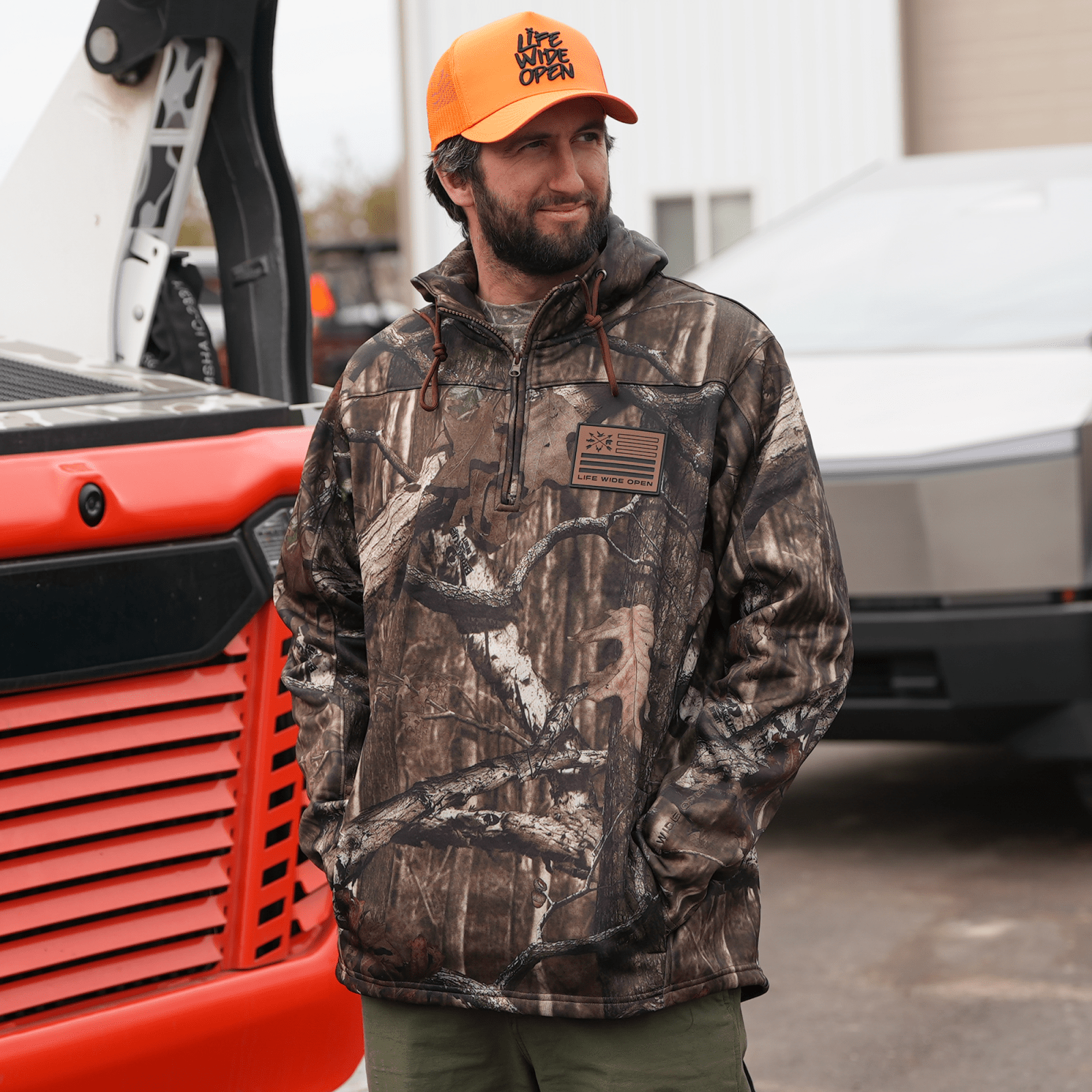 Freedom Outdoors Camo Quarter Zip Hoodie