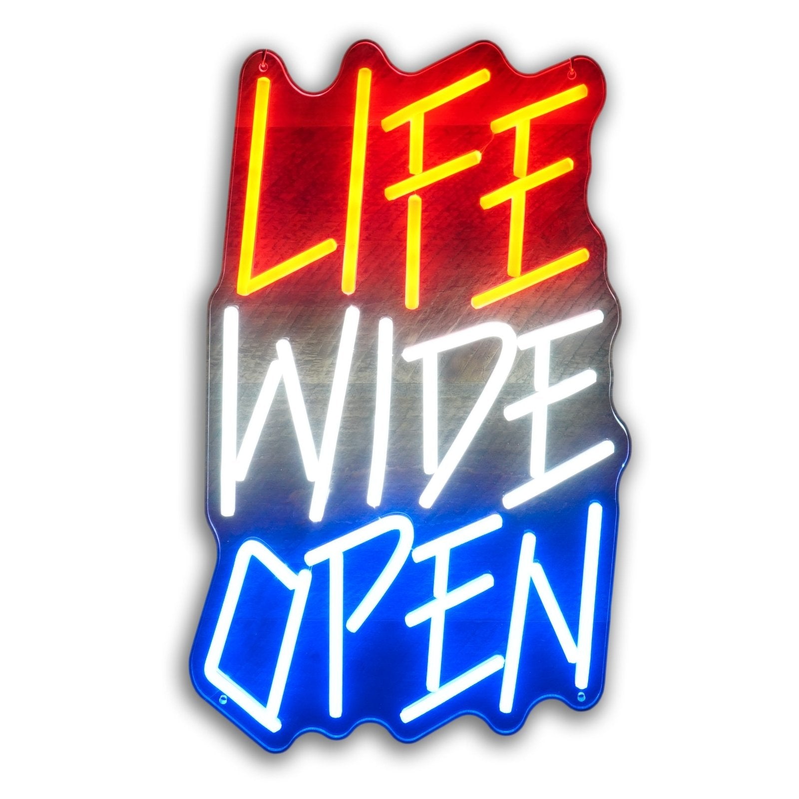 LED Life Wide Open Sign