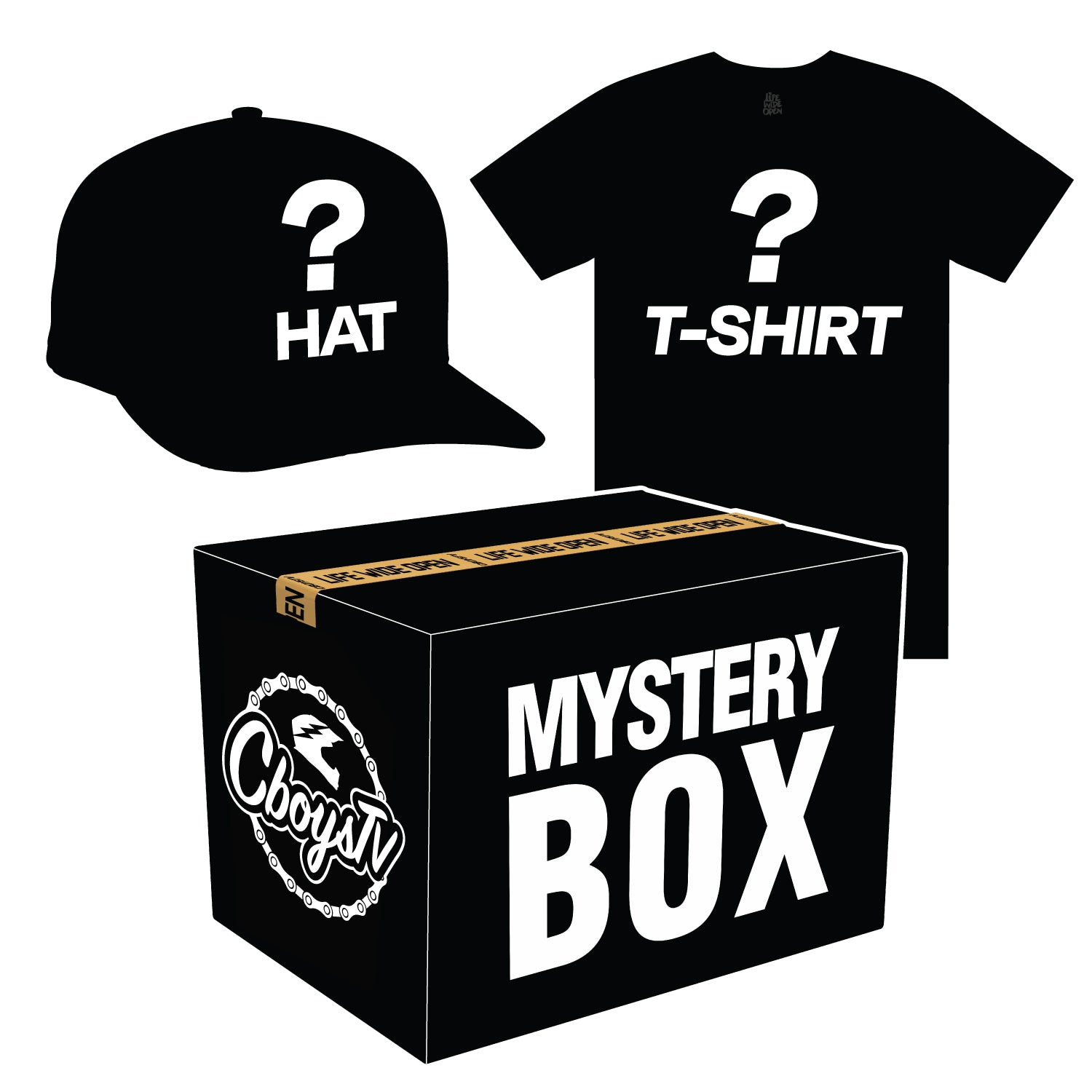 Hat & T-shirt Mystery Box