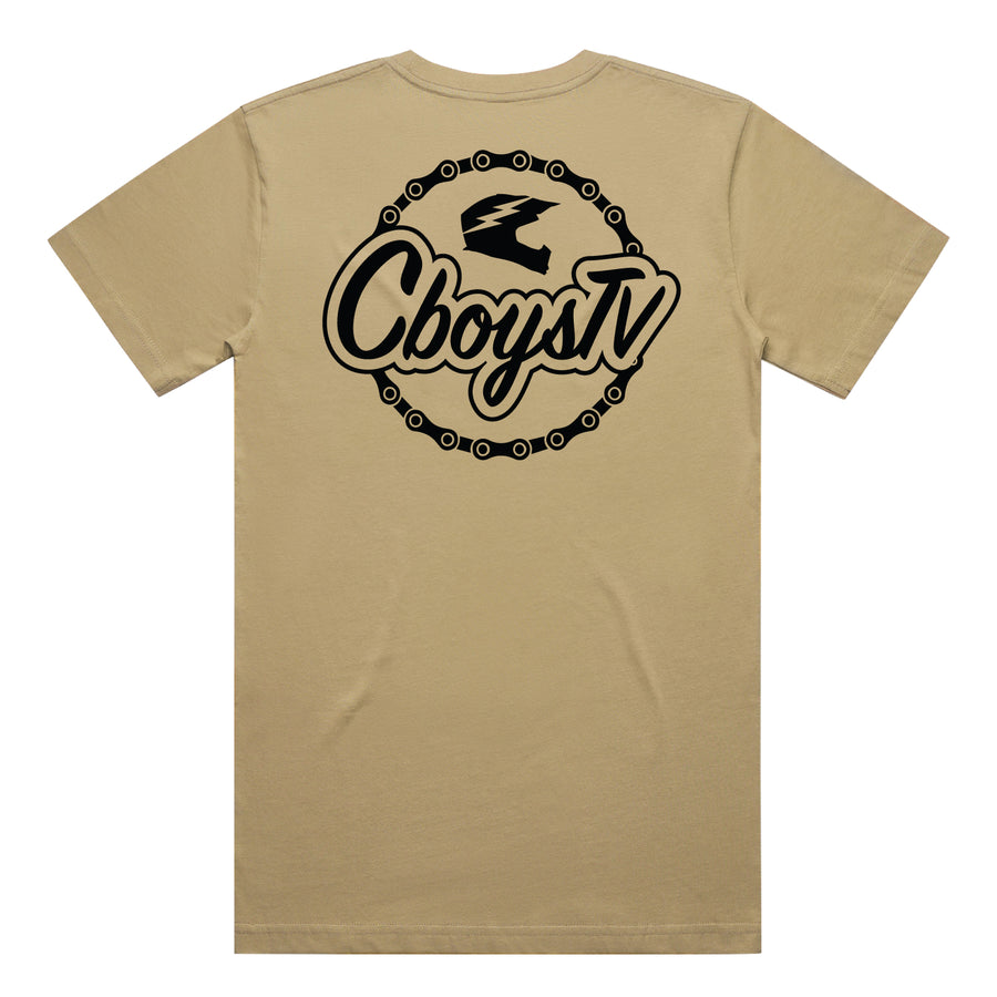 Khaki Chain Gang Tee