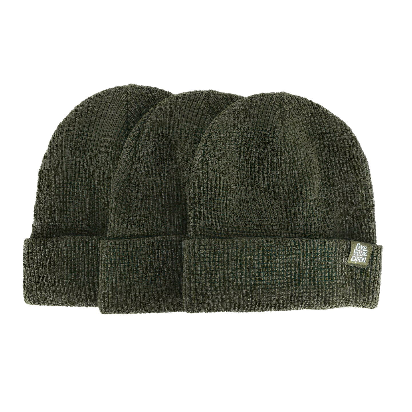 Olive Waffle LWO Beanie