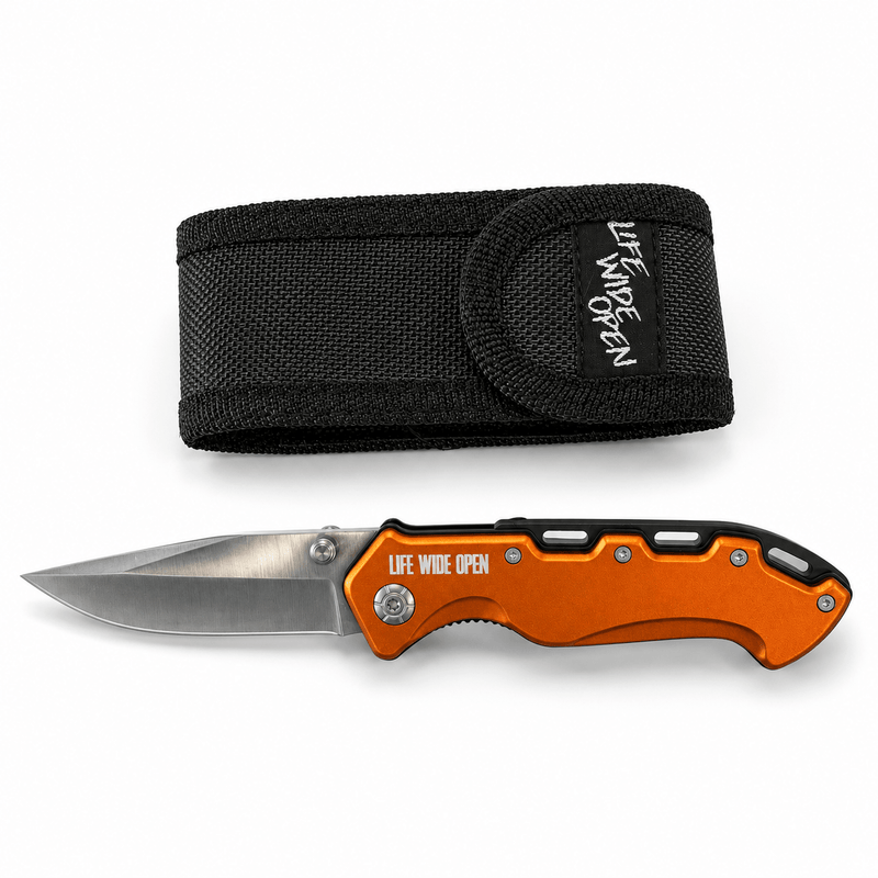 LWO Orange Aluminum Body Knife