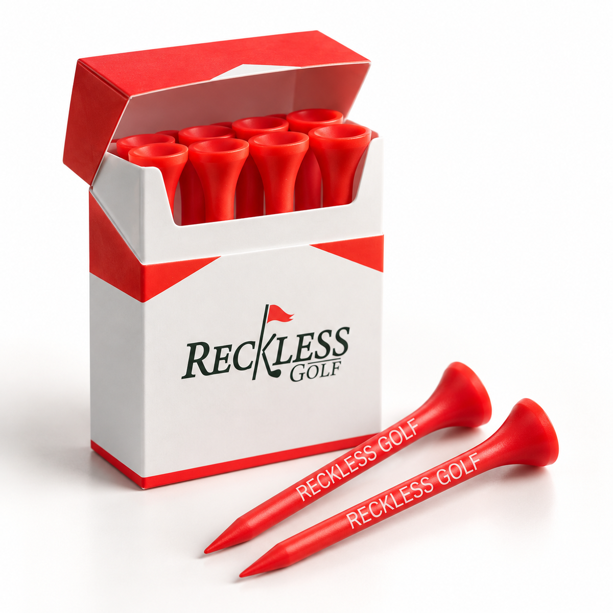 Reckless Golf Plastic Tee Deluxe Pack