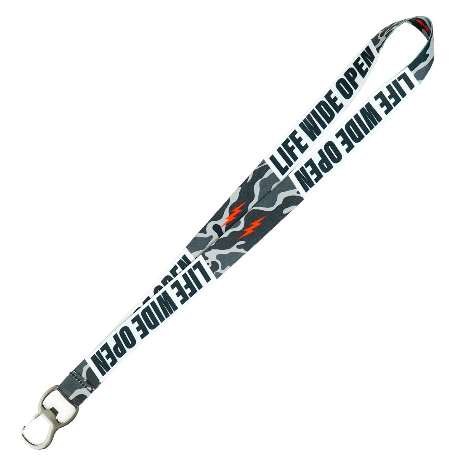 Red Bolt Camo Lanyard