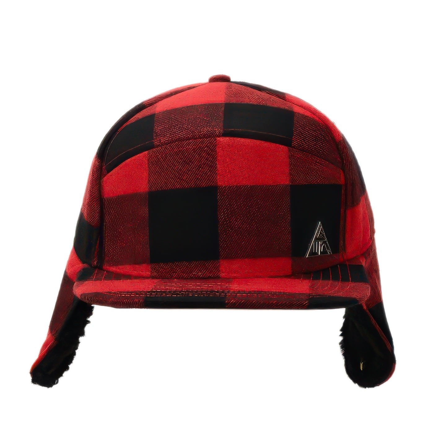 Flannel Insulated Flat Brim Flap Hat