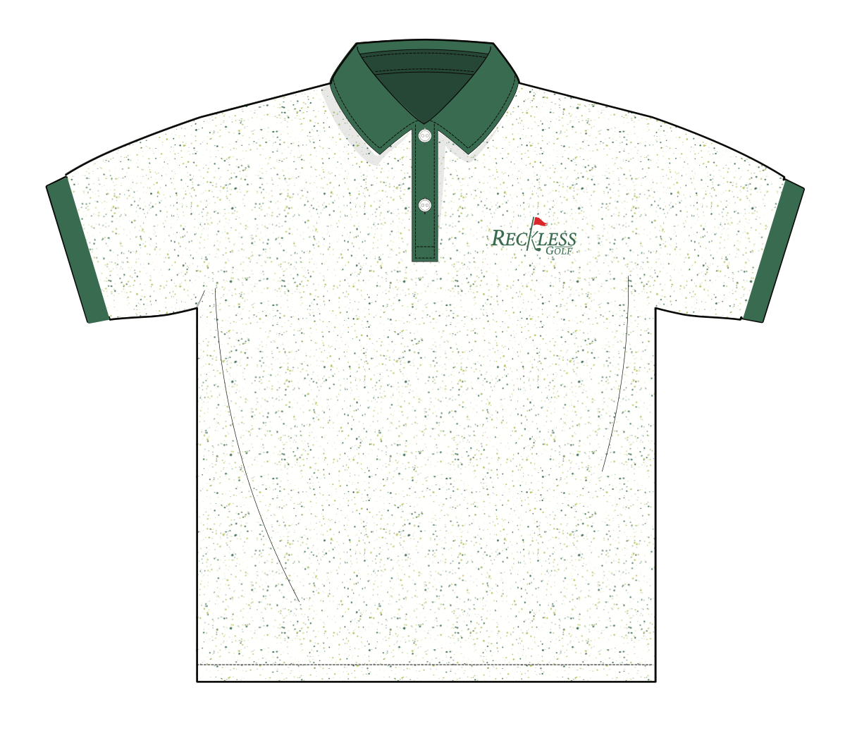 Reckless Golf Speckled Polo