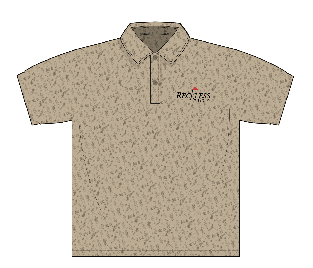 Desert Camo Golf Polo