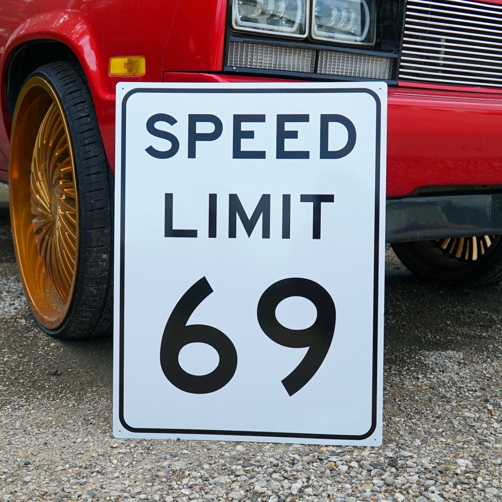 Speed Limit 69 Sign