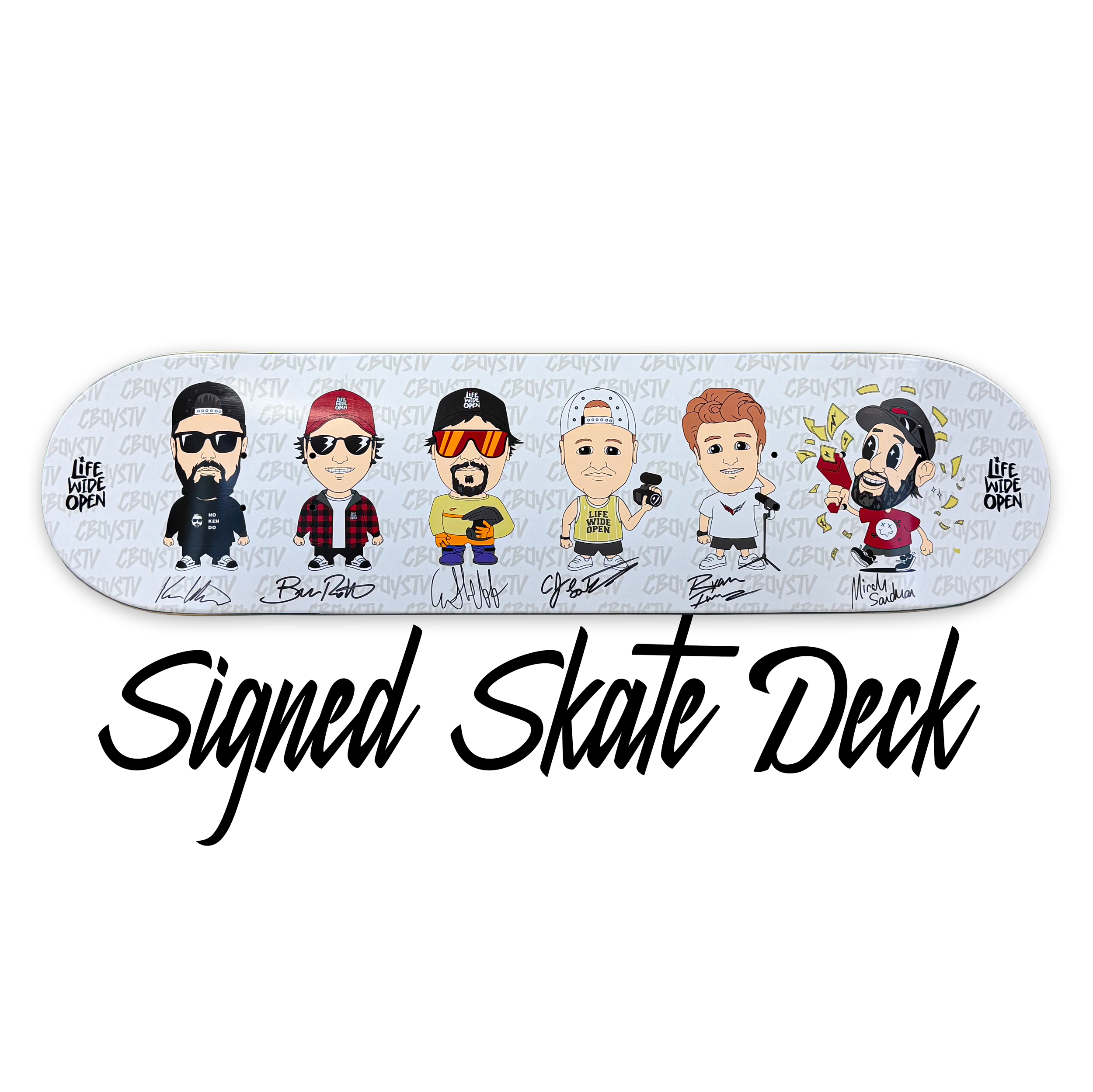 Signed "GANGS ALL HERE" Skate Deck