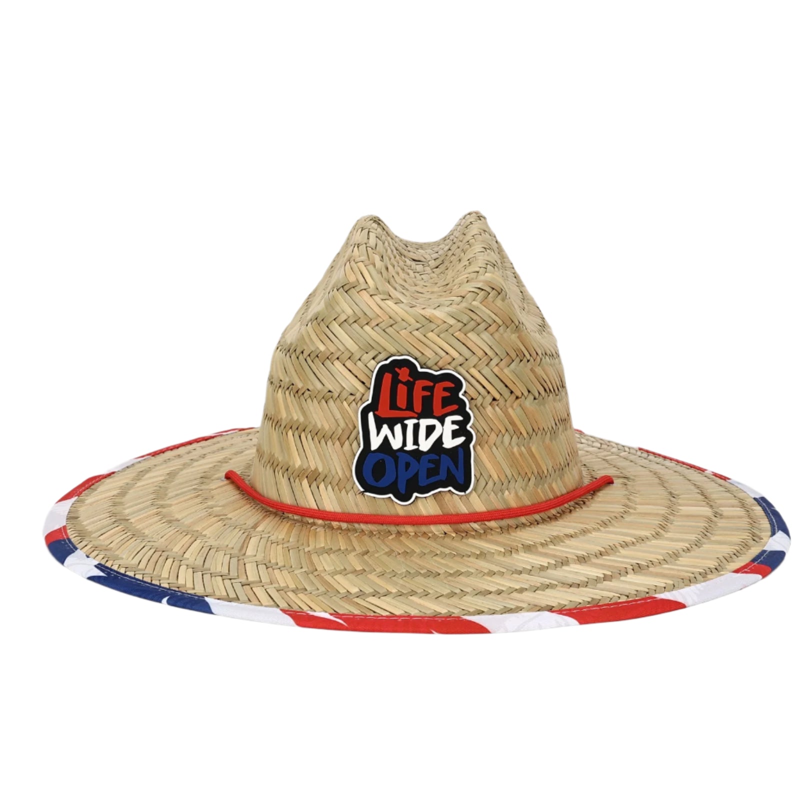 Stars & Stripes RWB Straw Hat