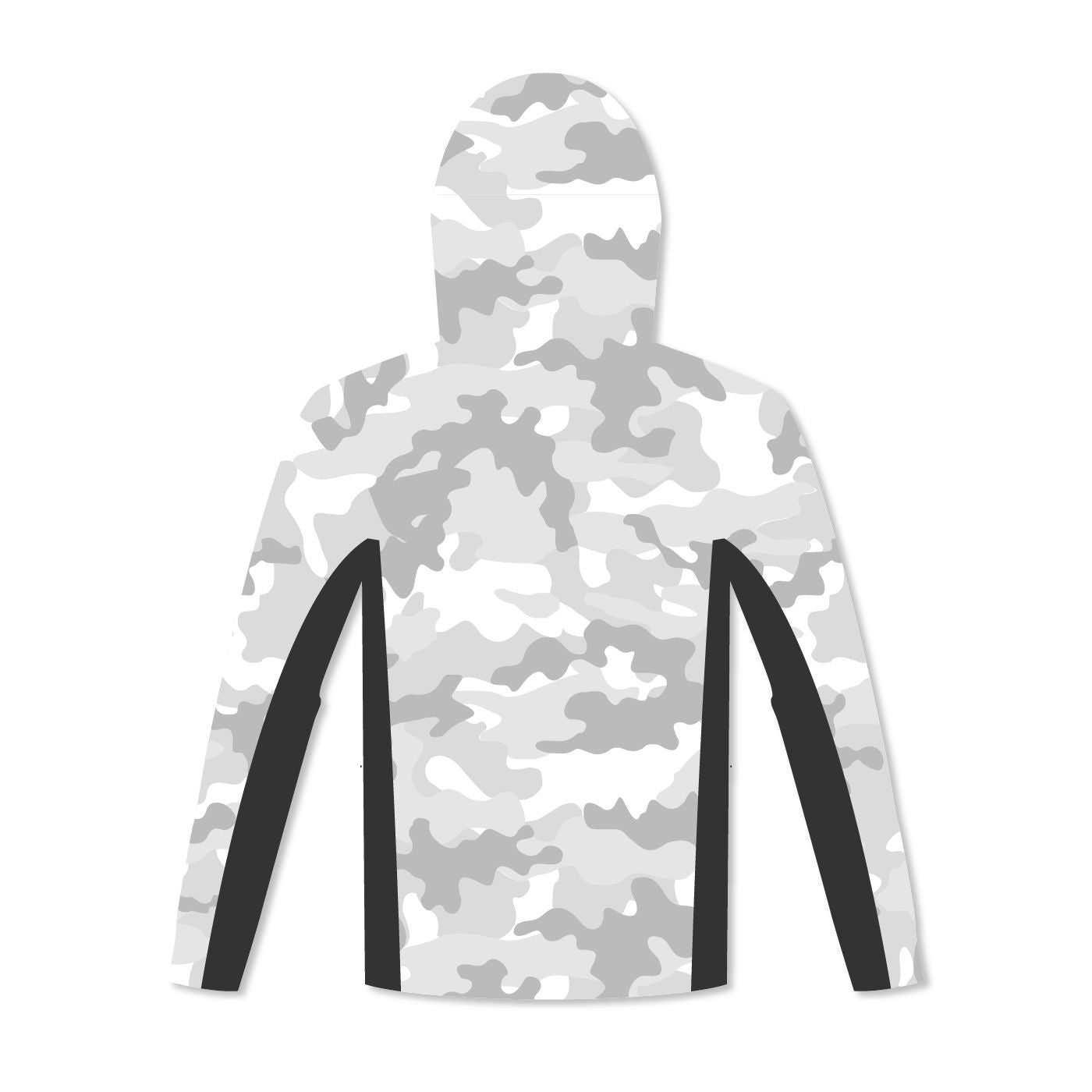 White Camo Lightweight Fishing Hoodie