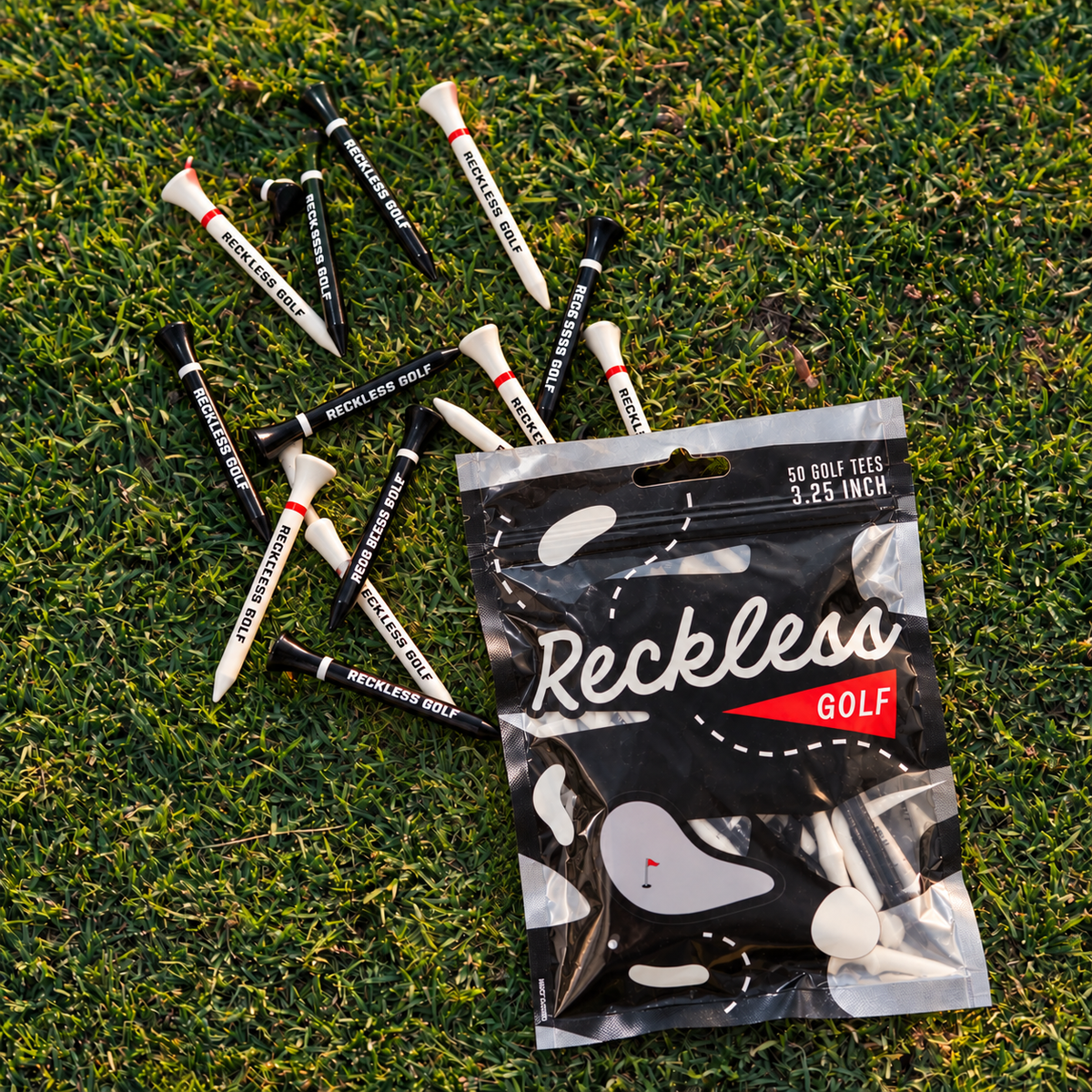 RG Black and White Tee BULK 50 Pack