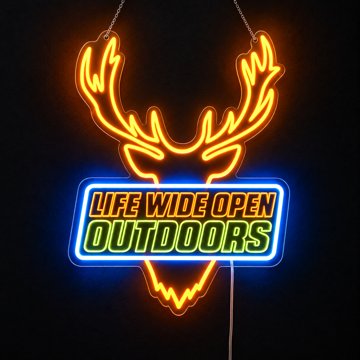 LED Hunting Camp Sign