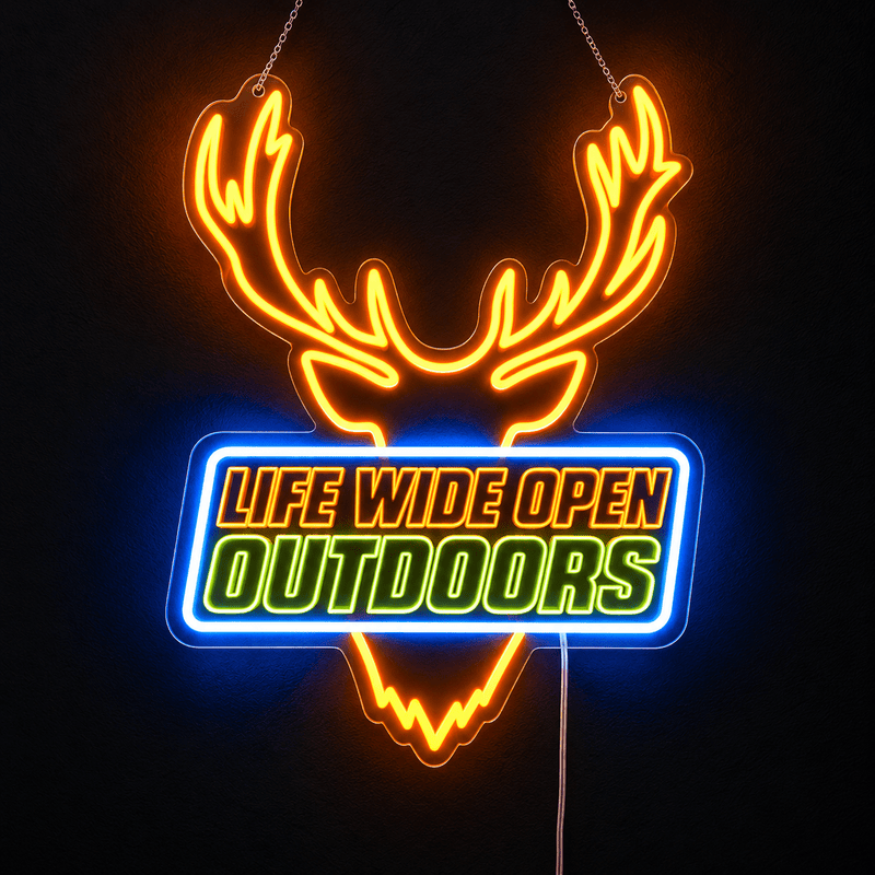 LED Hunting Camp Sign