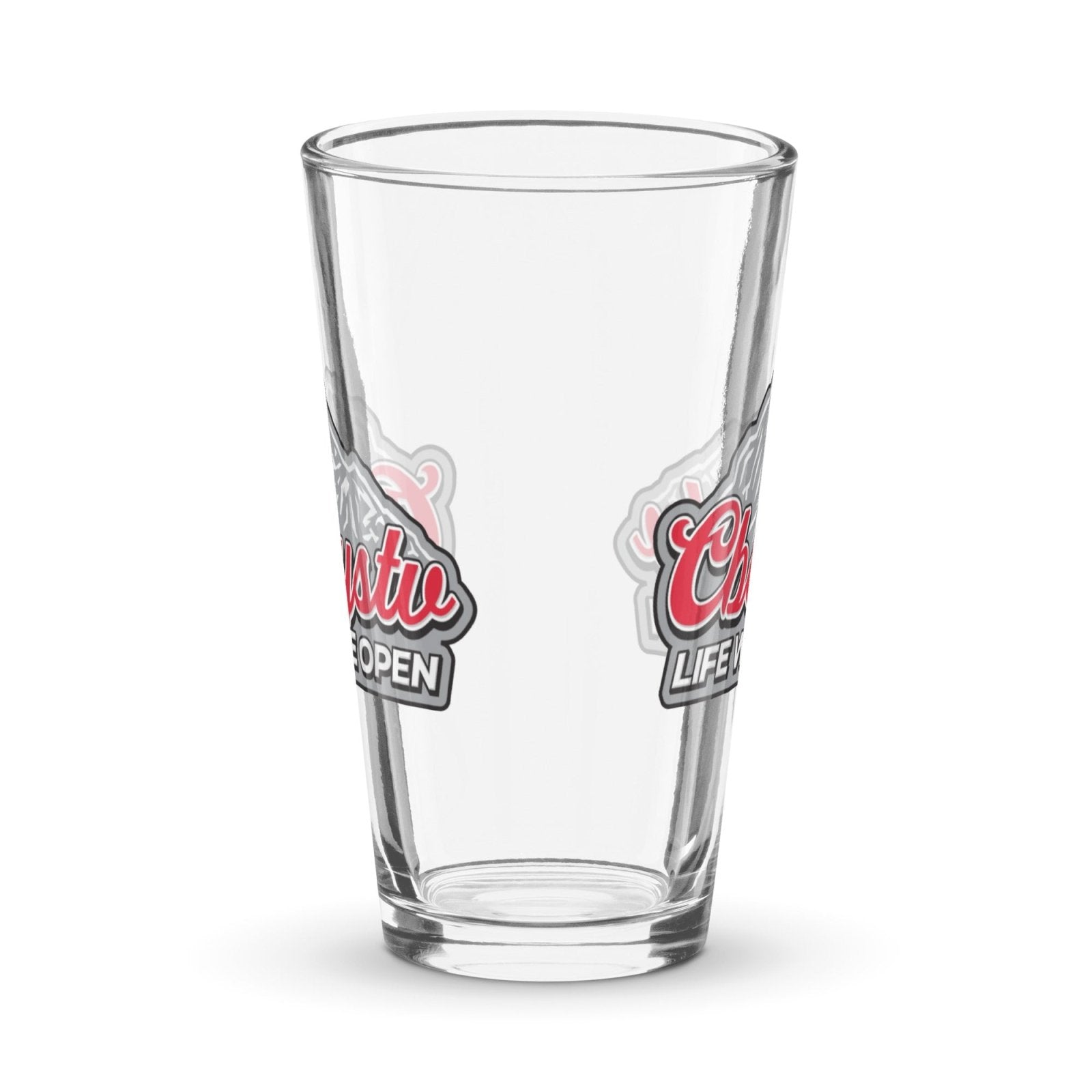 Silver Bullet Shaker pint glass