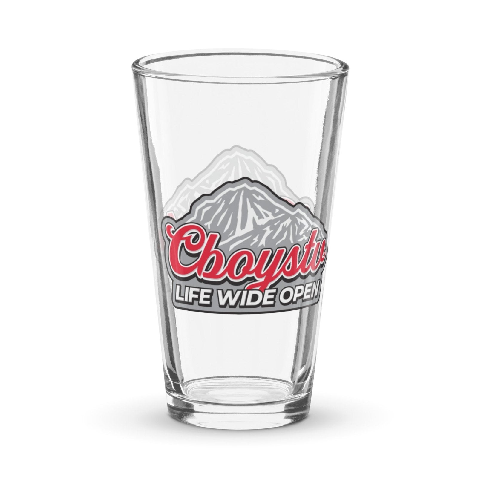 Silver Bullet Shaker pint glass