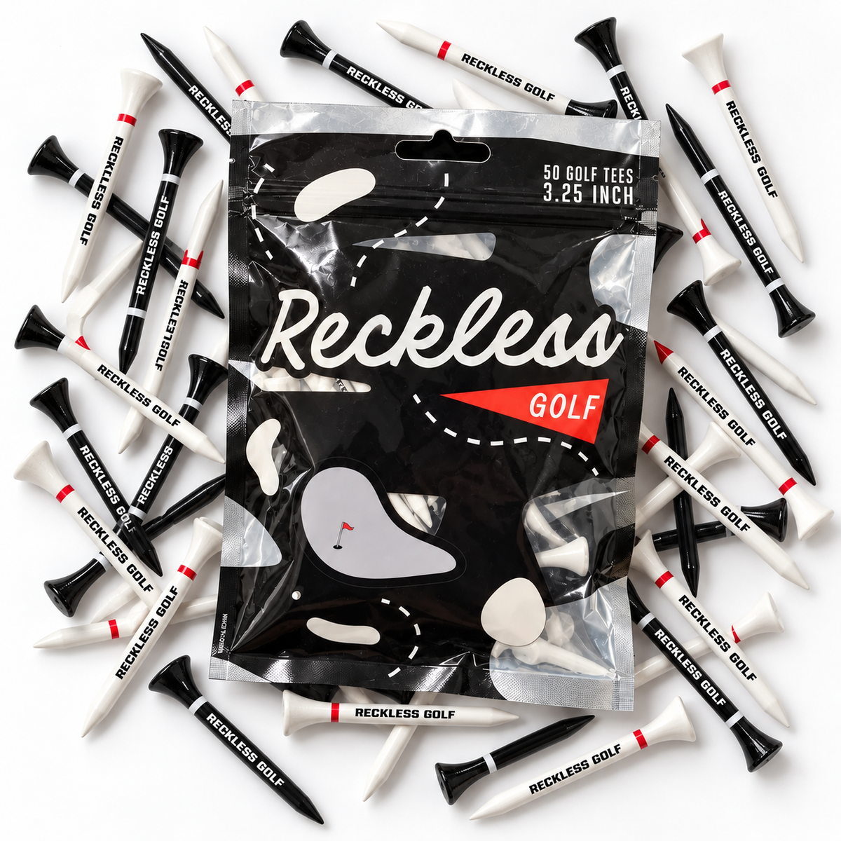 RG Black and White Tee BULK 50 Pack